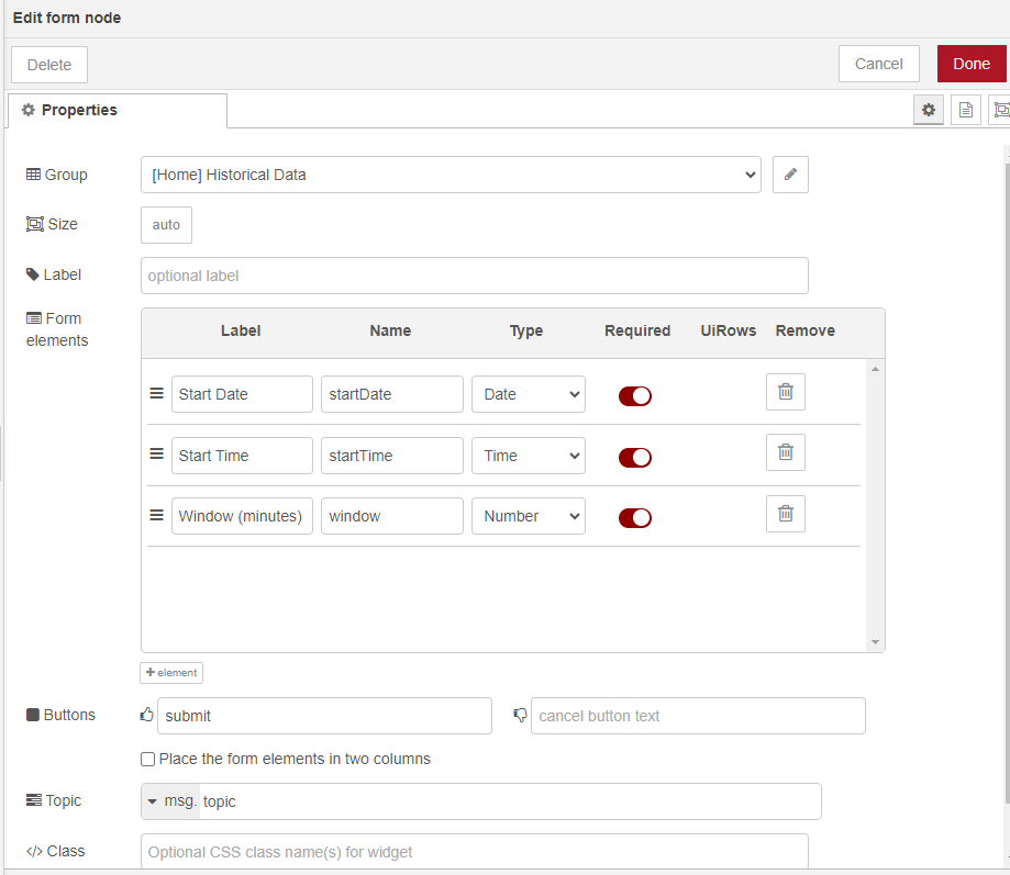 "Screenshot of the form widget"